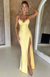 Isobel Maxi Dress - Lemon Dress Babyboo Fashion Premium Exclusive Design